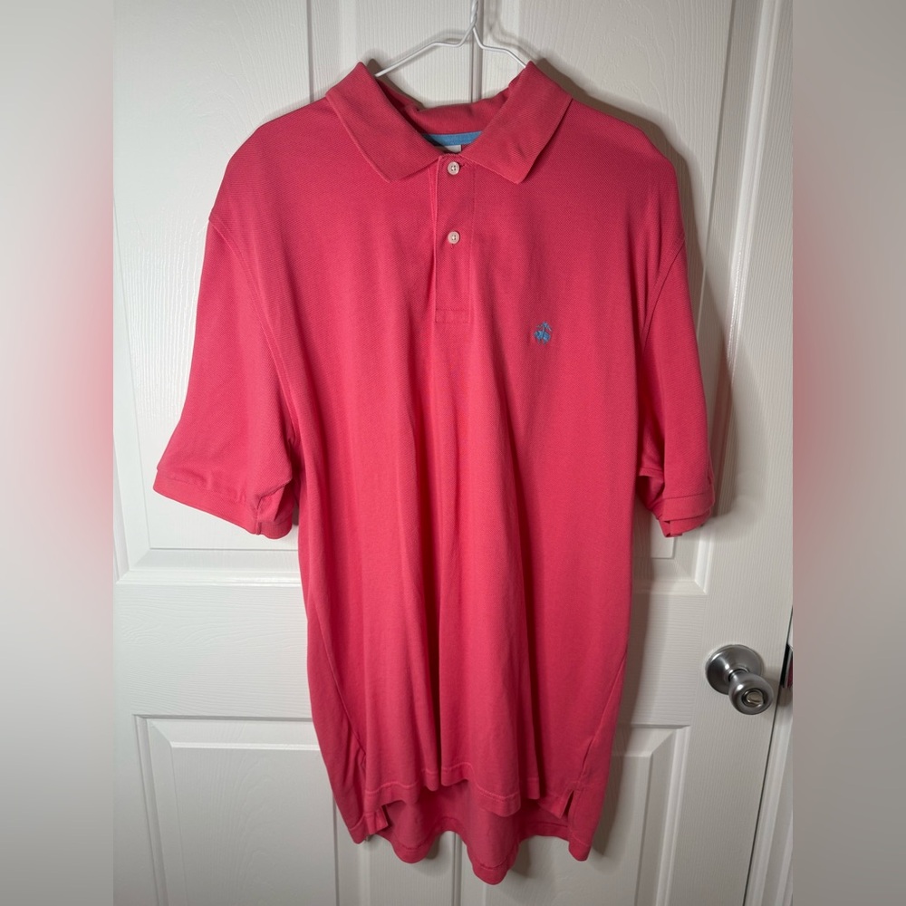 Brooks Brothers Salmon Original Fit performance polo Size Large